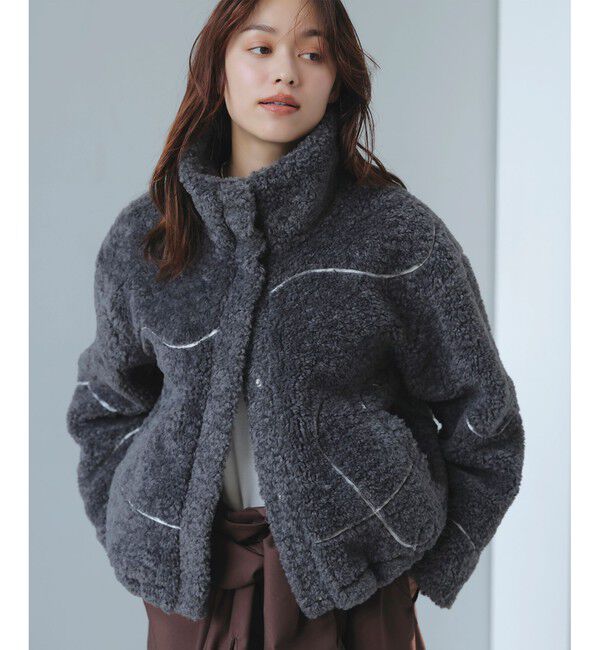 VIS「ジャガードボアブルゾン」|ブルゾン・スタジャン|