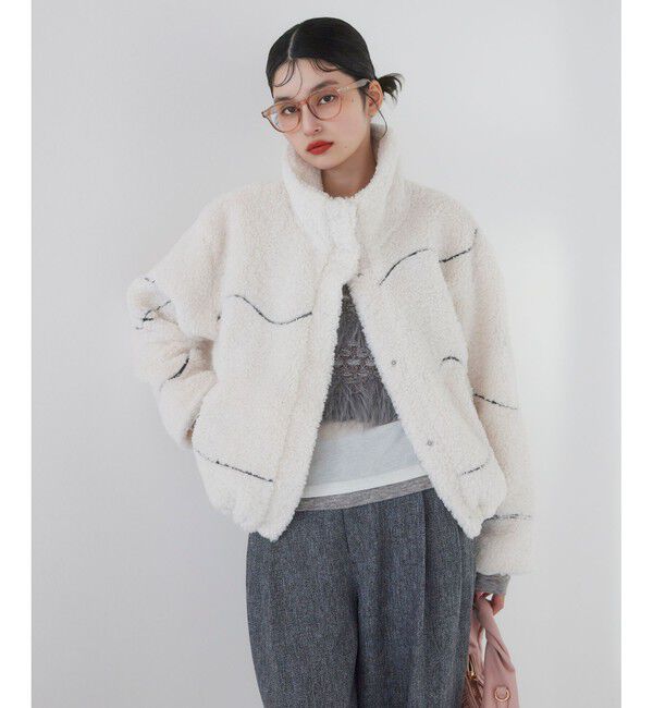 VIS「ジャガードボアブルゾン」|ブルゾン・スタジャン|