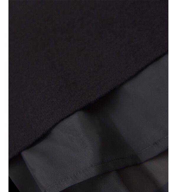 VIS「ペプラムオーガンジードッキングニットプルオーバー」|ニット・セーター|