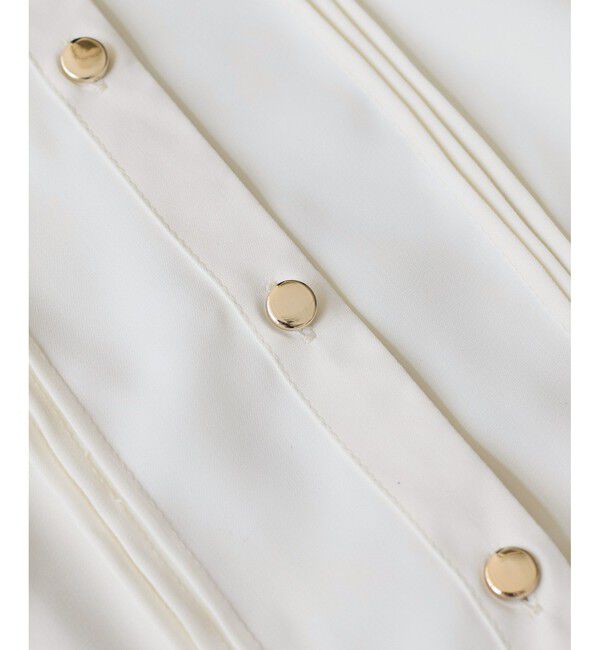 VIS「【WEB限定】スキッパーフリルデザインブラウス」|シャツ・ブラウス|