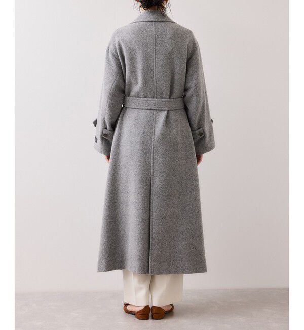 VIS「尾州シャギースタンドカラーロングコート/静電気防止・WEB限定PS・TMサイズ」|その他|