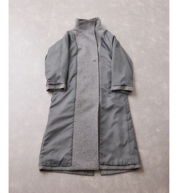 VIS「尾州シャギースタンドカラーロングコート/静電気防止・WEB限定PS・TMサイズ」|その他|