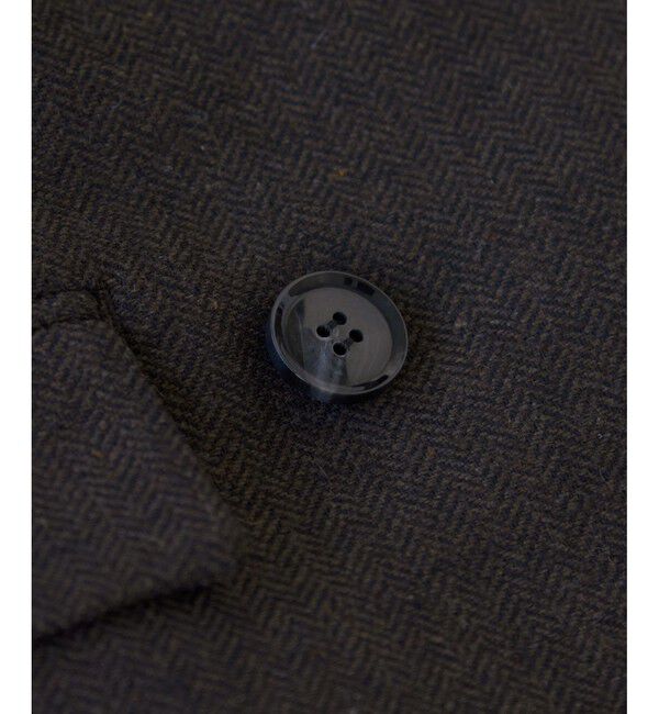 VIS「ヘリンボーンツイードベルテッドジャケット/セットアップ対応」|テーラードジャケット|