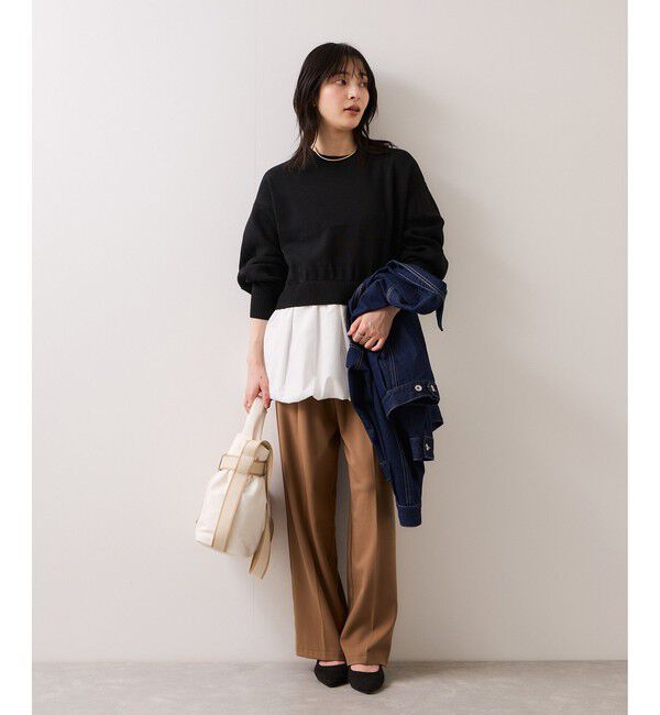 VIS「【WEB限定】シャツドッキングプルオーバー」|Tシャツ・カットソー|