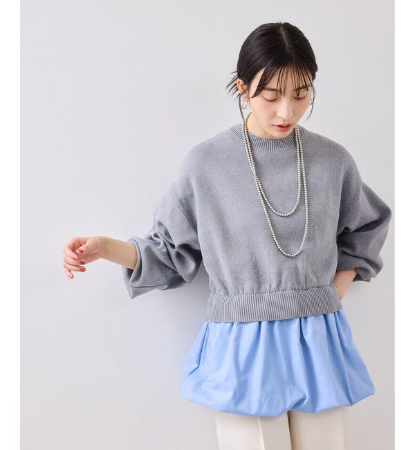 VIS「【WEB限定】シャツドッキングプルオーバー」|Tシャツ・カットソー|