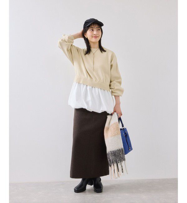 VIS「【WEB限定】シャツドッキングプルオーバー」|Tシャツ・カットソー|