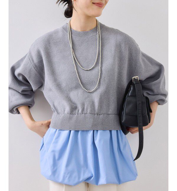 VIS「【WEB限定】シャツドッキングプルオーバー」|Tシャツ・カットソー|