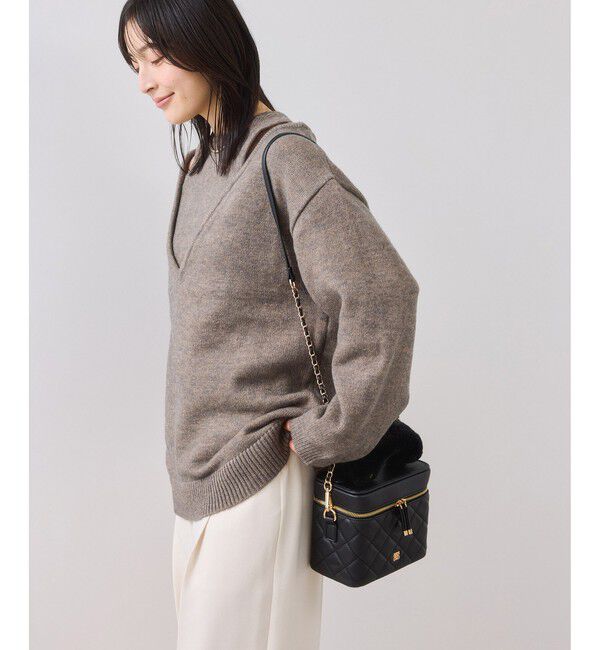 VIS「【WEB限定】アンサンブル風Vネックニット」|ニット・セーター|