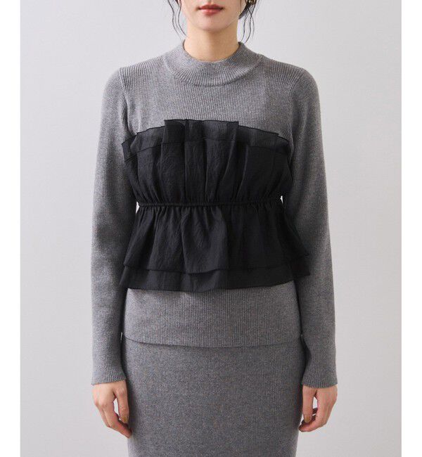 VIS「ビスチェドッキングニットプルオーバー/セットアップ対応」|ニット・セーター|