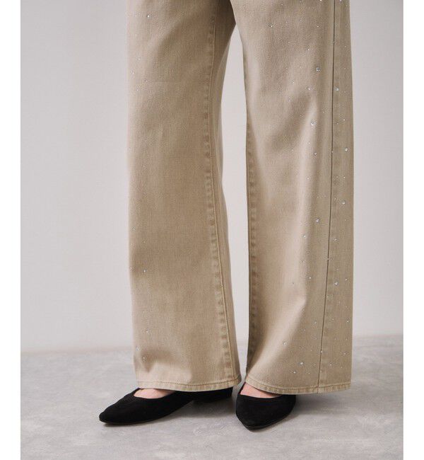 VIS「ビジューデニムパンツ」|デニム|