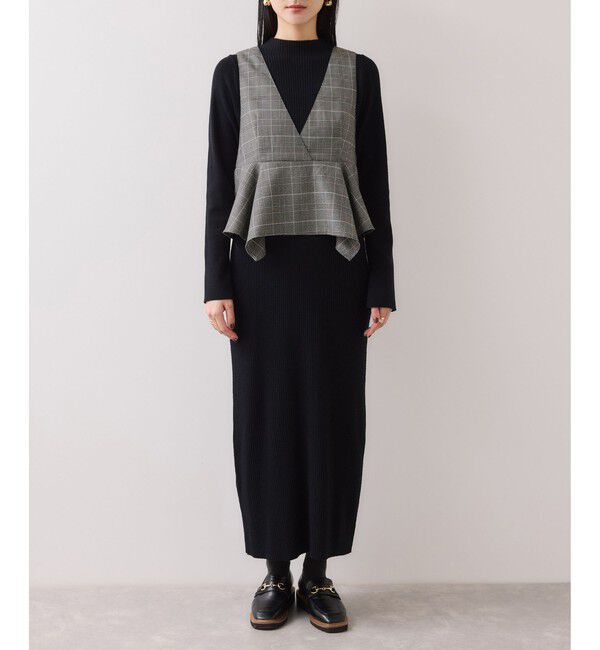 VIS「ビスチェセットニットワンピース」|ワンピース|