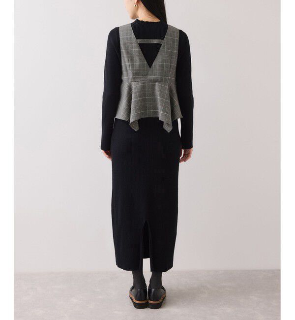 VIS「ビスチェセットニットワンピース」|ワンピース|