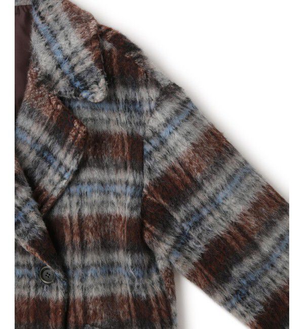 VIS「【WEB限定】シャギーミディ丈Pコート」|ピーコート|