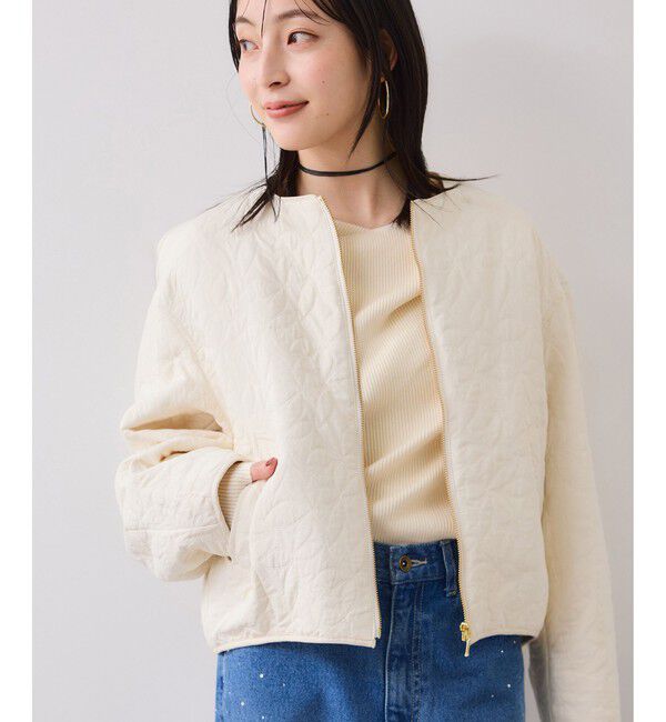 VIS「【美得】ドレープオフショルダーリブニット/イージーケア」|ニット・セーター|