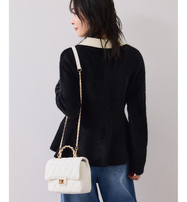 VIS「ペプラムデザインシャギーニット」|ニット・セーター|