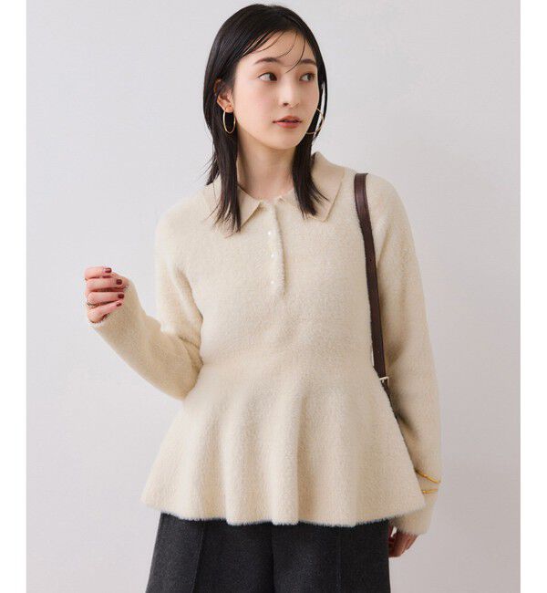VIS「ペプラムデザインシャギーニット」|ニット・セーター|