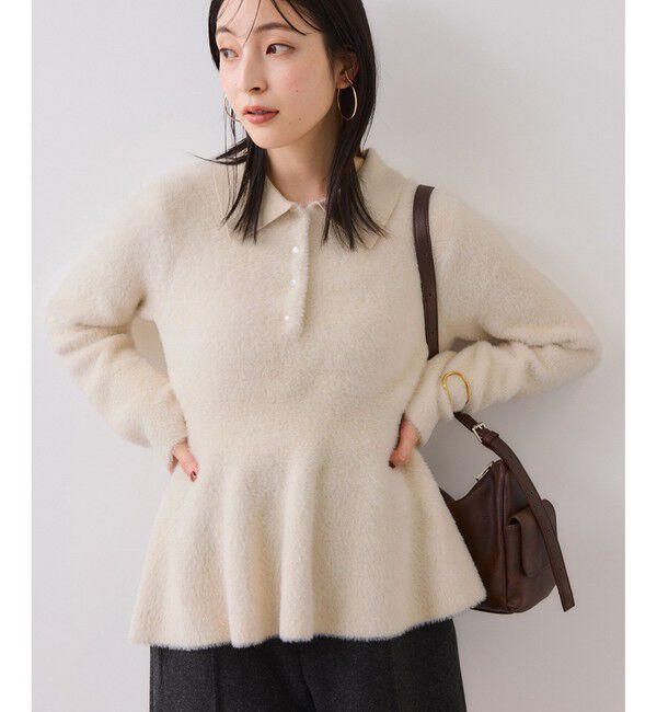 VIS「ペプラムデザインシャギーニット」|ニット・セーター|