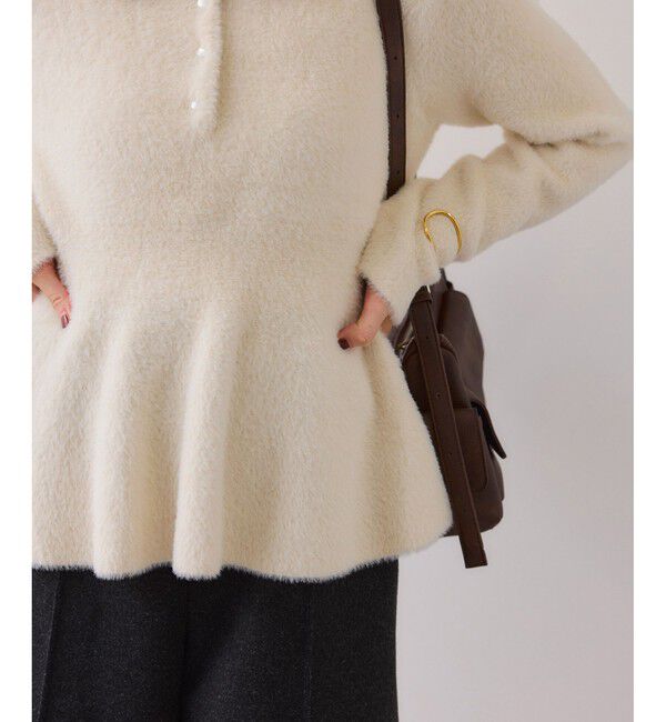 VIS「ペプラムデザインシャギーニット」|ニット・セーター|