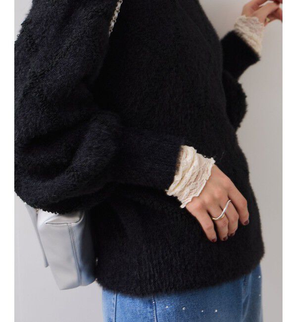 VIS「アーガイルフェザーニット/2WAY・イージーケア」|ニット・セーター|