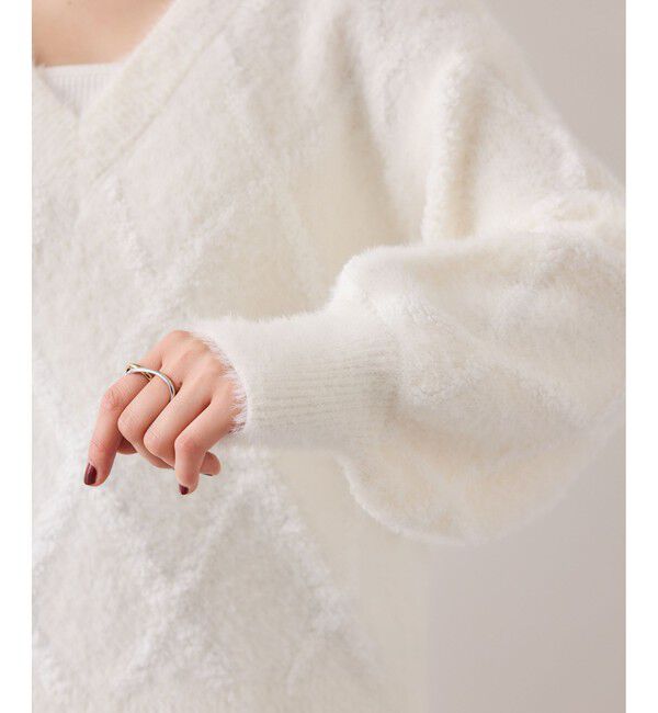 VIS「アーガイルフェザーニット/2WAY・イージーケア」|ニット・セーター|