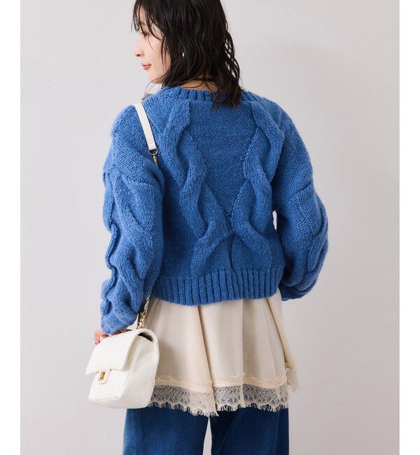 VIS「ケーブルコンパクトニット」|ニット・セーター|