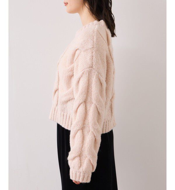 VIS「ケーブルコンパクトニット」|ニット・セーター|