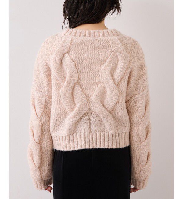 VIS「ケーブルコンパクトニット」|ニット・セーター|