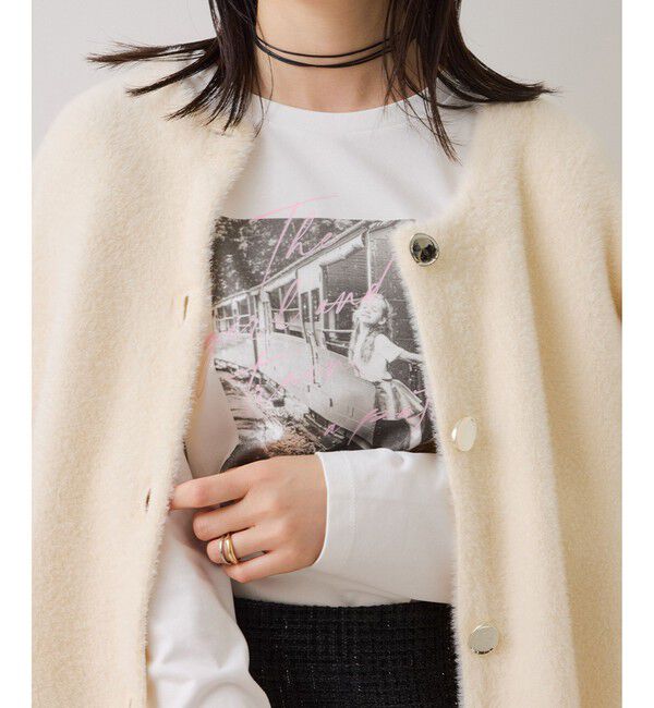 VIS「ロゴ＆フォトアソートプリントロンT」|Tシャツ・カットソー|