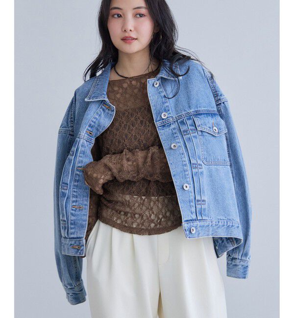 VIS「ボリュームスリーブデニムジャケット/Gジャン」|デニムジャケット|