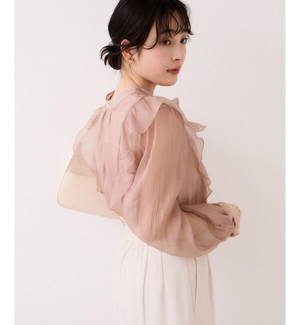 VIS「シャイニーボウタイ長袖ブラウス/イージーケア・2WAY」|シャツ・ブラウス|
