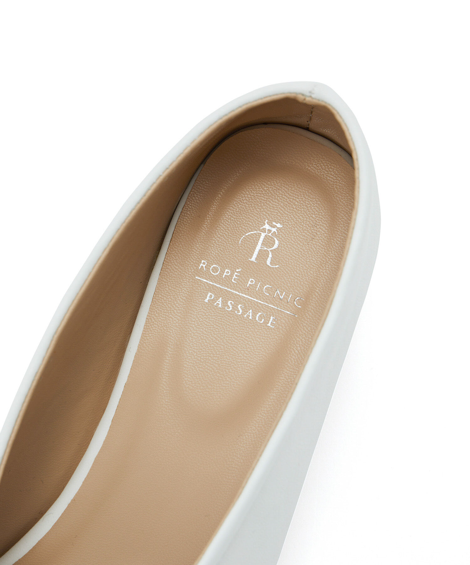 ROPE PICNIC PASSAGE「リボンギャザーミドルヒールパンプス」|パンプス|