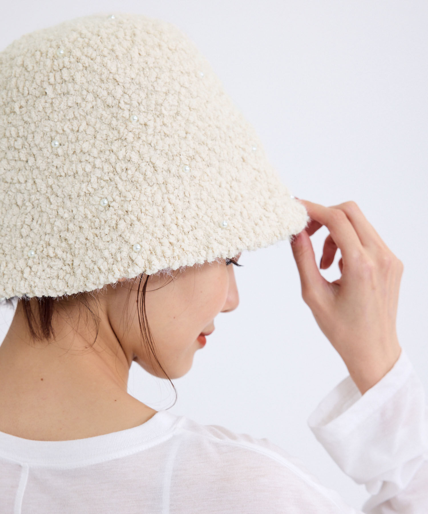 ROPE PICNIC PASSAGE「パール付きベルハット」|ハット|