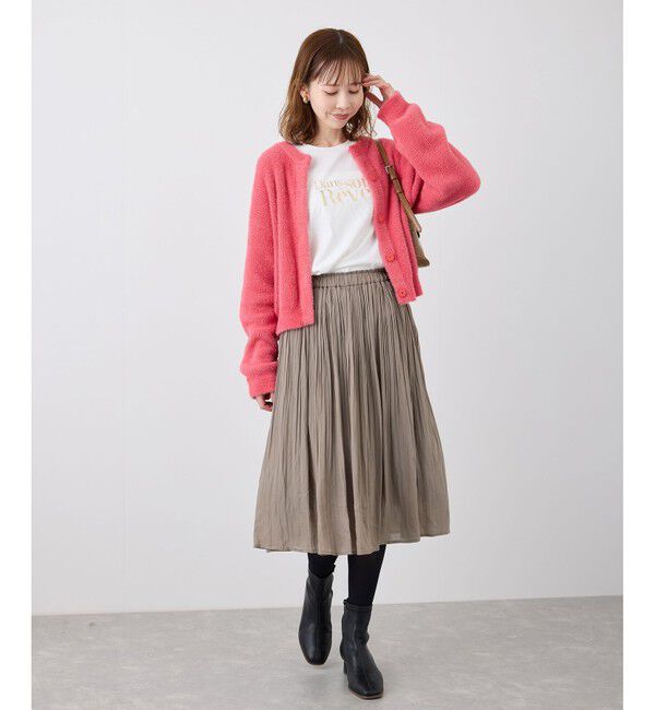 Rope&rsquo;Picnic「fluffy knitフラッフィーニット/ふわふわMIXフェザーニットカーディガン/洗濯機OK」|カーディガン|