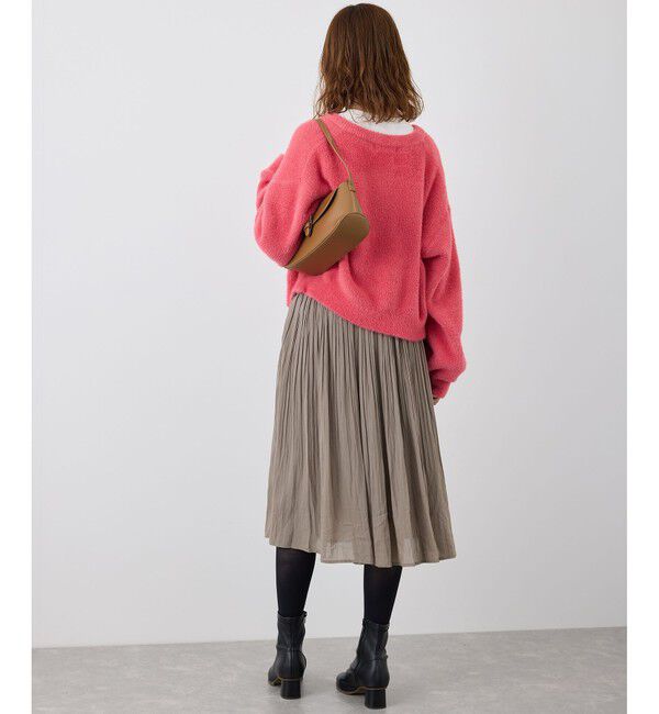 Rope&rsquo;Picnic「fluffy knitフラッフィーニット/ふわふわMIXフェザーニットカーディガン/洗濯機OK」|カーディガン|