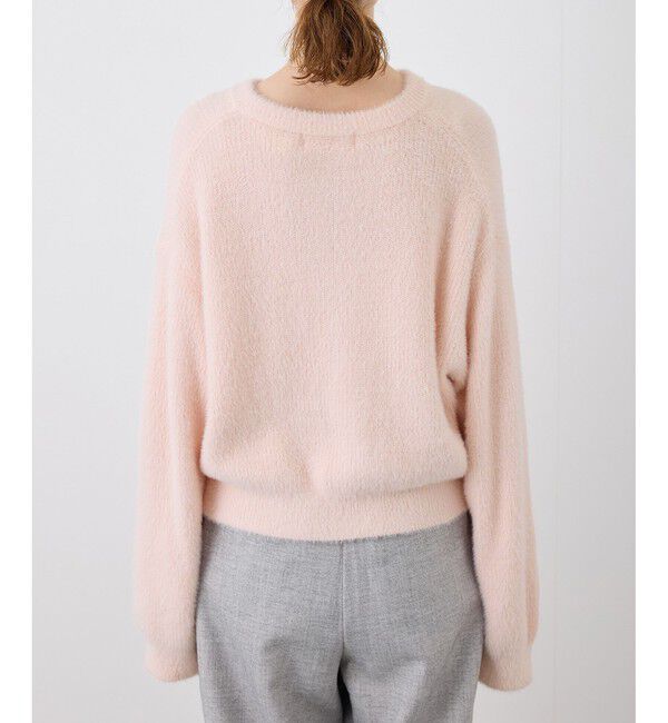 Rope&rsquo;Picnic「fluffy knitフラッフィーニット/ふわふわMIXフェザーニットカーディガン/洗濯機OK」|カーディガン|