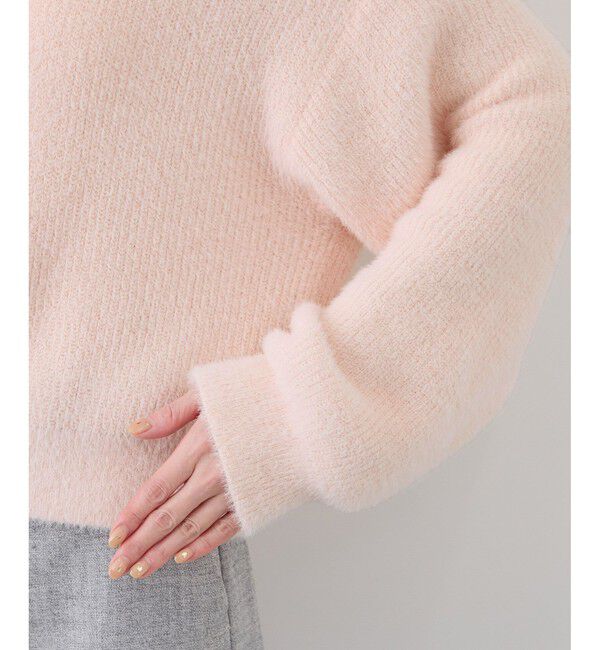 Rope&rsquo;Picnic「fluffy knitフラッフィーニット/ふわふわMIXフェザーニットカーディガン/洗濯機OK」|カーディガン|