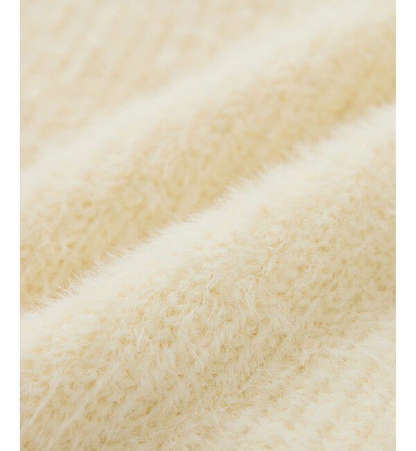 Rope&rsquo;Picnic「fluffy knitフラッフィーニット/ふわふわMIXフェザーニットカーディガン/洗濯機OK」|カーディガン|