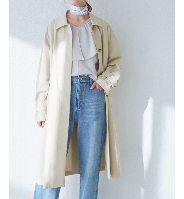 Rope&rsquo;Picnic「【撥水・花粉ガード】ステンカラーコート/スプリングコート」|ステンカラーコート|