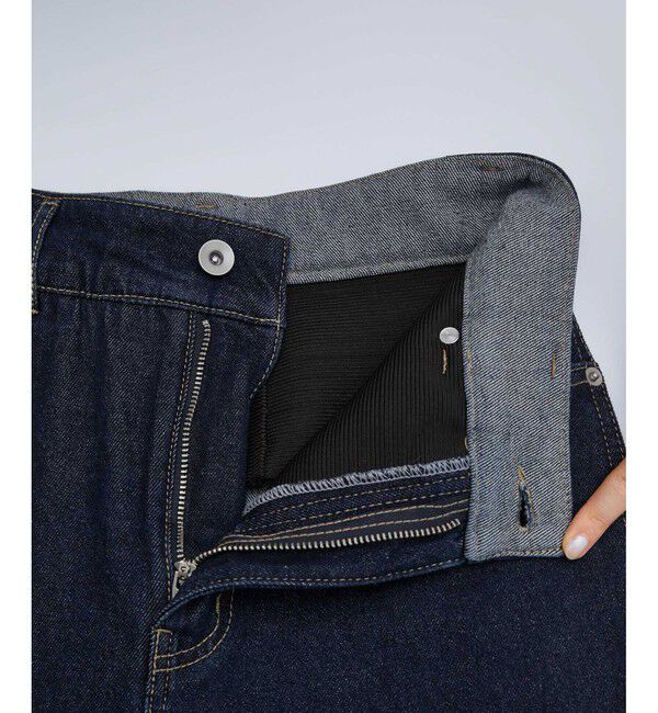 Rope&rsquo;Picnic「【ウエスト革命デニム】ウエストシェイプデニムワイドパンツ」|デニム|