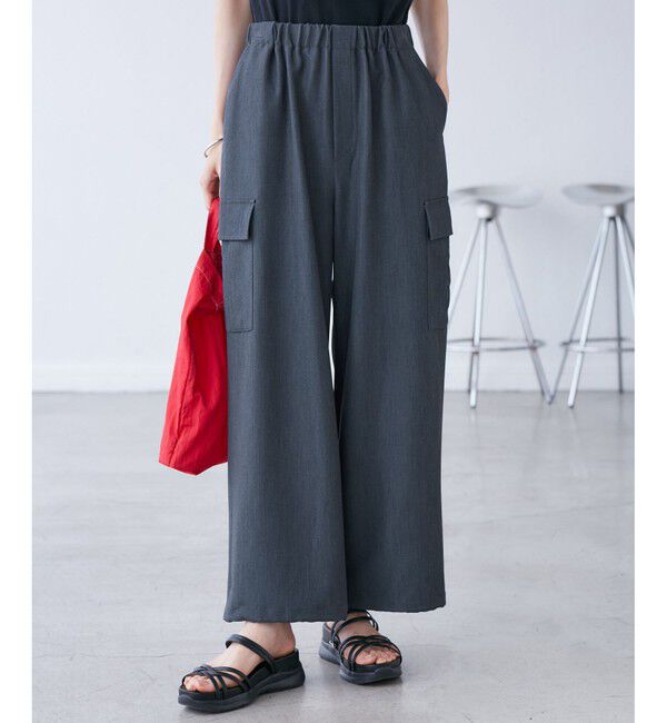 Rope&rsquo;Picnic「【UVカット・接触冷感・イージーケア】イージーカーゴパンツ」|カーゴ|