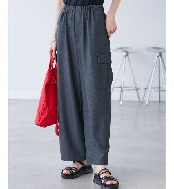 Rope&rsquo;Picnic「【UVカット・接触冷感・イージーケア】イージーカーゴパンツ」|カーゴ|