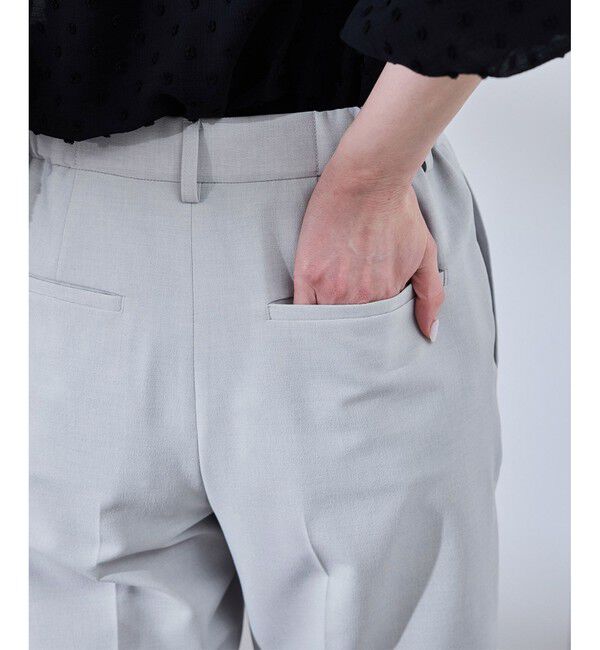 Rope&rsquo;Picnic「【UV対応】【リネンライク・シリーズ】テーパードパンツ/通勤・セットアップ対応」|チノ|