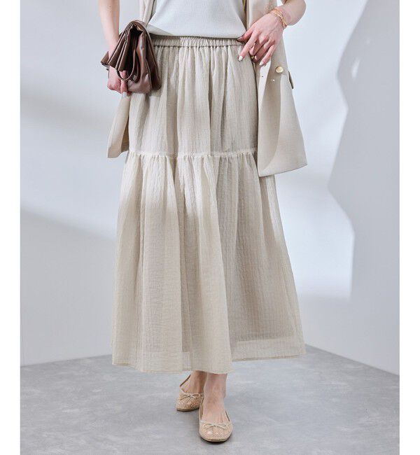 Rope&rsquo;Picnic「シアーティアードスカート」|スカート|