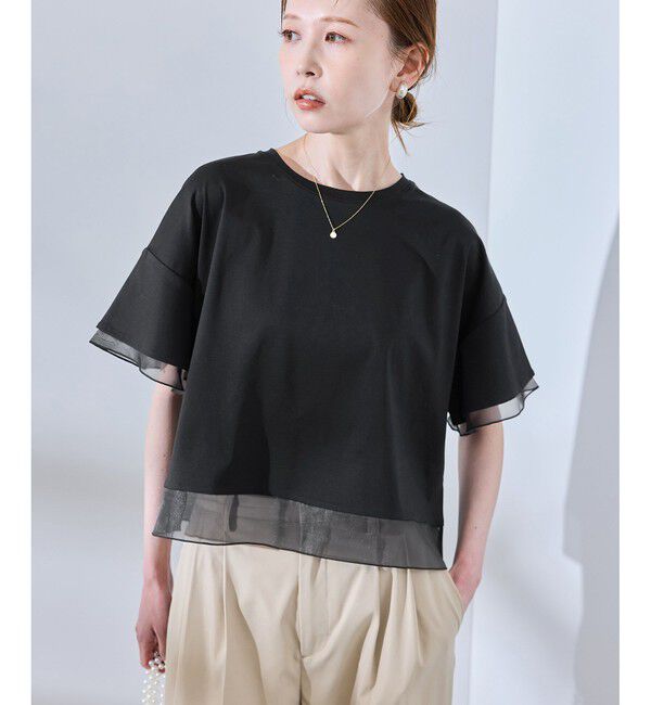 Rope&rsquo;Picnic「【UVカット・接触冷感】着丈が選べる70シルケットシアードッキングトップス」|Tシャツ・カットソー|