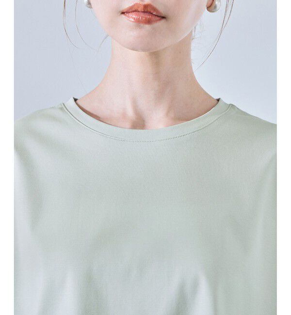 Rope&rsquo;Picnic「【UVカット・接触冷感】着丈が選べる70シルケットシアードッキングトップス」|Tシャツ・カットソー|