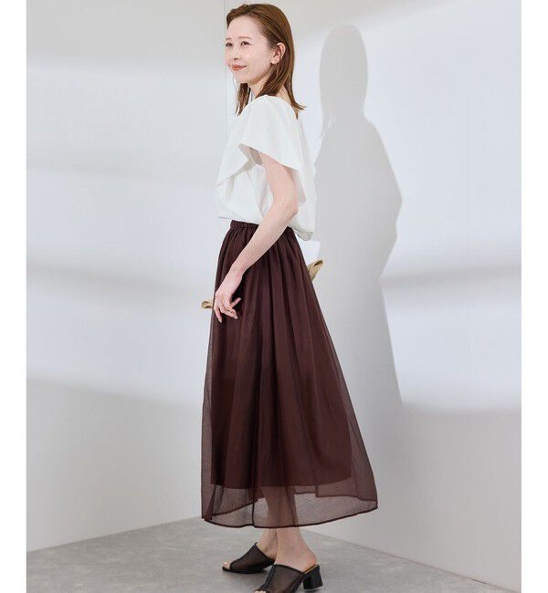 Rope&rsquo;Picnic「ラッフルスリーブブラウス/通勤対応」|シャツ・ブラウス|