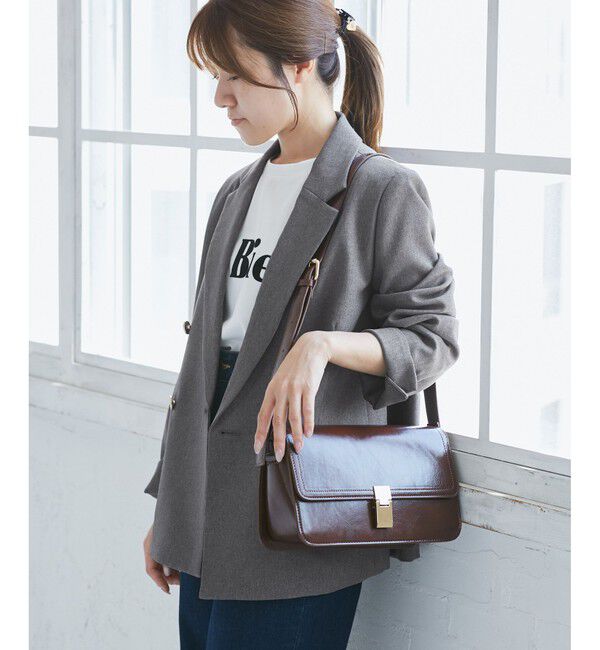 Rope&rsquo;Picnic「【低身長・小柄さんサイズ】レディハンサムシリーズ ウールライク金ボタンジャケット(半裏地)」|テーラードジャケット|