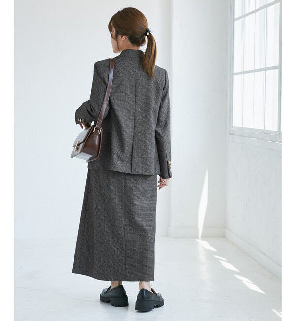 Rope&rsquo;Picnic「【低身長・小柄さんサイズ】レディハンサムシリーズ ウールライク金ボタンジャケット(半裏地)」|テーラードジャケット|