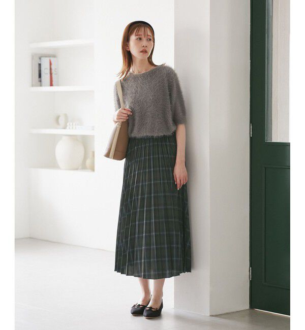 Rope&rsquo;Picnic「チェック柄プリーツスカート」|スカート|