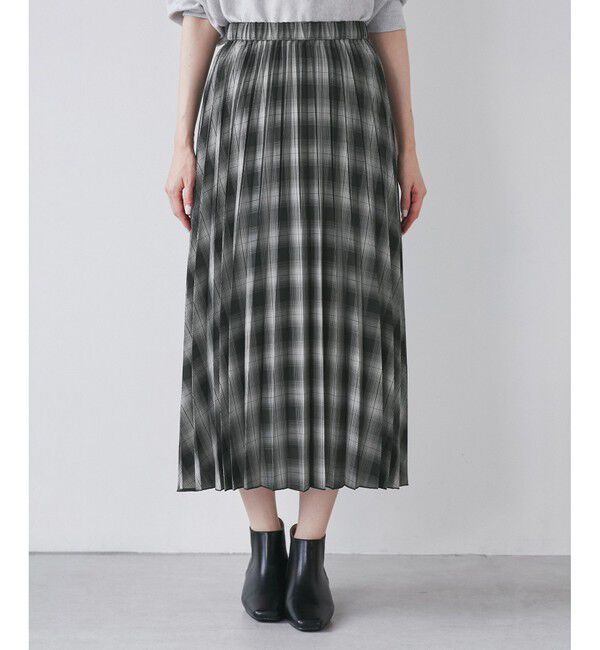 Rope&rsquo;Picnic「チェック柄プリーツスカート」|スカート|